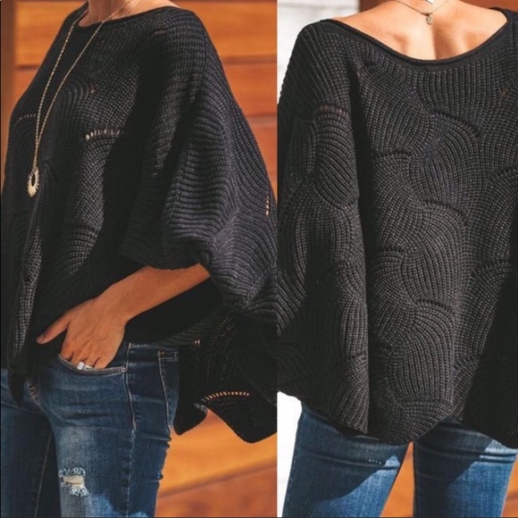 Knit Dolman Sleeve Sweater - Picture 2 of 4